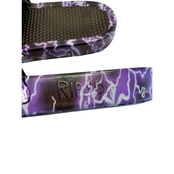 RIPNDIP Slides Womens Lightning Purple Slide shoes, sz 7 NWOT Slip on - Picture 4 of 7